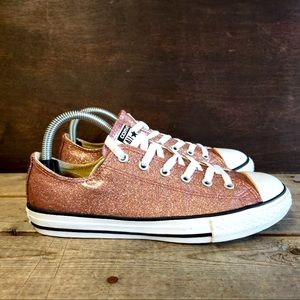 Converse All Star Glitter Sneakers Pink Shoes Women's Size7